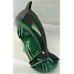 POOLE POTTERY DOLPHIN – MEDIUM 22cm DOLPHIN FIGURE – Poole Studio Factory Trial in Unusual High-Fired Green Lustre Colourway 